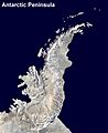 Antarctic Peninsula satellite image