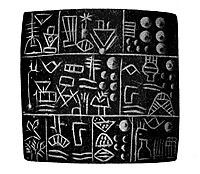 Archaic cuneiform tablet E.A. Hoffman