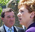 Canadian Finance Minister Jim Flaherty and Irish President Mary McAleese