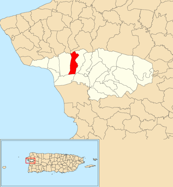 Caracol, Añasco, Puerto Rico locator map