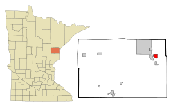 Location of the city of Thomsonwithin Carlton County, Minnesota