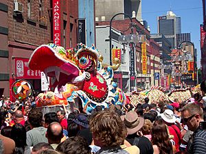 Chinese New Year celebrations in Melbourne's Chinatown