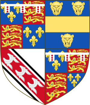 Coat of Arms of Edmund de la Pole, 3rd Duke of Suffolk.svg