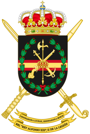 Coat of Arms of the 2nd Spanish Legion Brigade King Alfonso XIII (Polyvalent Brigade)