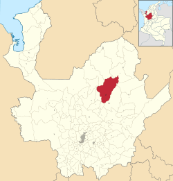 Location of the municipality and town of Anorí in the Antioquia Department of Colombia