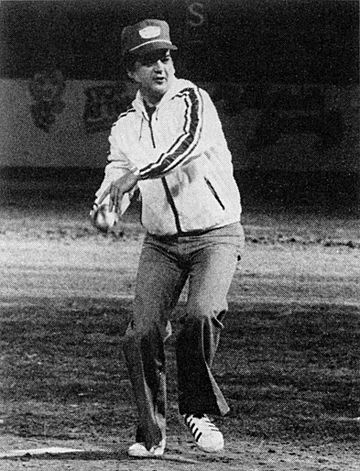 Conway Twitty Nashville Sounds first pitch April 26, 1978