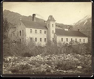 Deseret Paper Mill, Mouth of Cottonwood Canon Utah. C.R. Savage, Photo.