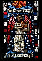 Detail, William Morris window, Cattistock Church
