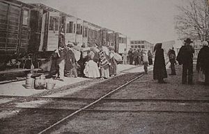 Almendricos station in 1891