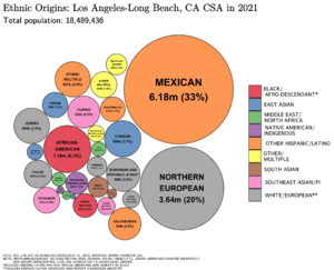 Ethnic Origins in the Los Angeles CSA