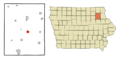 Fayette County Iowa Incorporated and Unincorporated areas Fayette Highlighted