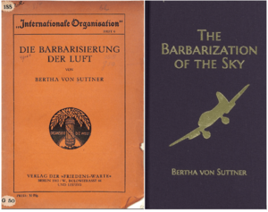 Front Covers of "The Barbarization of the Sky" by Bertha von Suttner