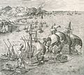 Galleys and carracks in battle