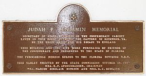 Gamble Plantation Judah.P.Benjamin Memorial