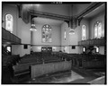 Historic American Buildings Survey, Paul L. and Sally L. Gordon, Photographers October 23, 1966, FIRST FLOOR, AUDITORIUM TOWARD WEST. - First Universalist Church, South Clinton HABS NY,28-ROCH,12-6