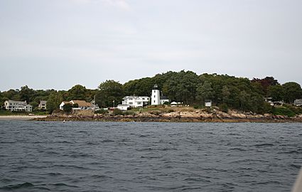 Hospital Point and Rice's Beach from Beverly Harbor