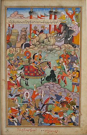Humayun Receives the Head of Qaracha Khan