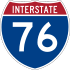 Interstate 76 marker