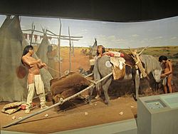 Indian exhibit at Lubbock Lake Landmark IMG 1597