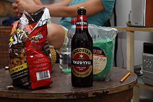Israelic beer Goldstar