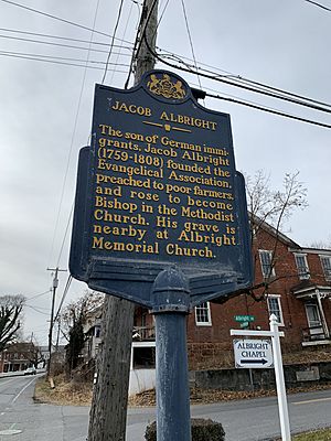 Jacob Albright sign