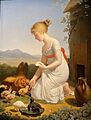 Jeanne-Elisabeth Chaudet - Jeune fille donnant à manger à des poulets (Young Girl Feeding Her Chickens) 2