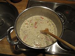 Kremostsuppe (cream cheese soup)