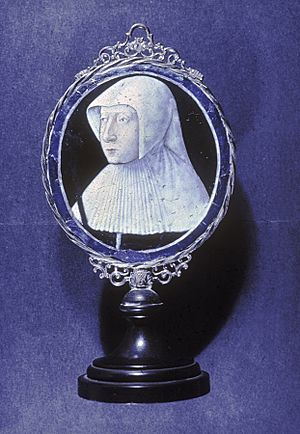 Léonard Limosin - Portrait of Marguerite of Navarre - Walters 44504