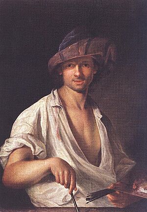 Mányoki Ádám selfportrait
