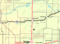 Map of Hodgeman Co, Ks, USA
