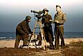 Men of Fort Story, Virginia, operating azimuth instrument - March 1942