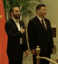 Nayib Bukele and Xi Jinping