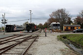 Newport and Narragansett Bay Railroad yard, Melville, Rhode Island.jpg