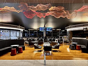 Night at Perth Airport Terminal 1 Domestic, WA, 2022 02