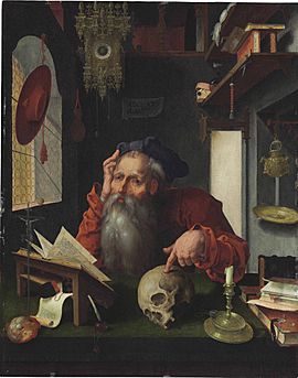 Pieter Coecke van Aelst - Saint Jerome in His Study