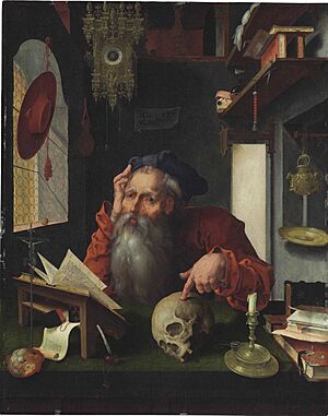 Pieter Coecke van Aelst - Saint Jerome in His Study