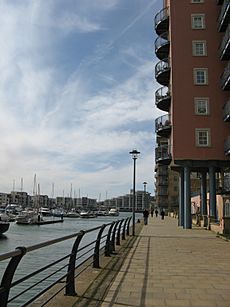 Portishead Marina, north side looking south-west