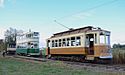 Porto 210 (with wrong fleet no.) and Blackpool 48 in operation at Ore. Electric Rlwy. Museum in 2018.jpg