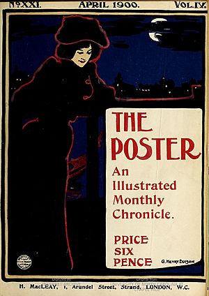Poster April 1900 Cover by G H Evison