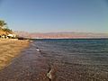 Red sea stony beach taba egypt
