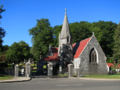 Riverside Cemetery Waterbury Chapel and Gate