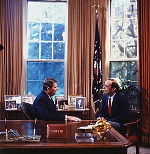 Ronald Reagan and Alfonse D'Amato