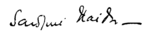 Sarojini Naidu signature.png