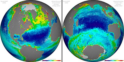 Season-long composites of ocean chlorophyll (8161799575)