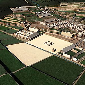 Simulación de lo que probablemente fue el Cusco en época incaica