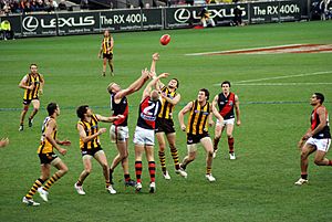 Stoppage in an AFL game