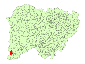 Location in Salamanca