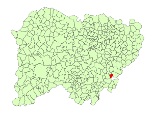 Location in Salamanca