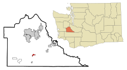 Location of Tenino, Washington