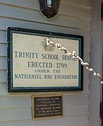 Trinity School House plaque, Newport RI